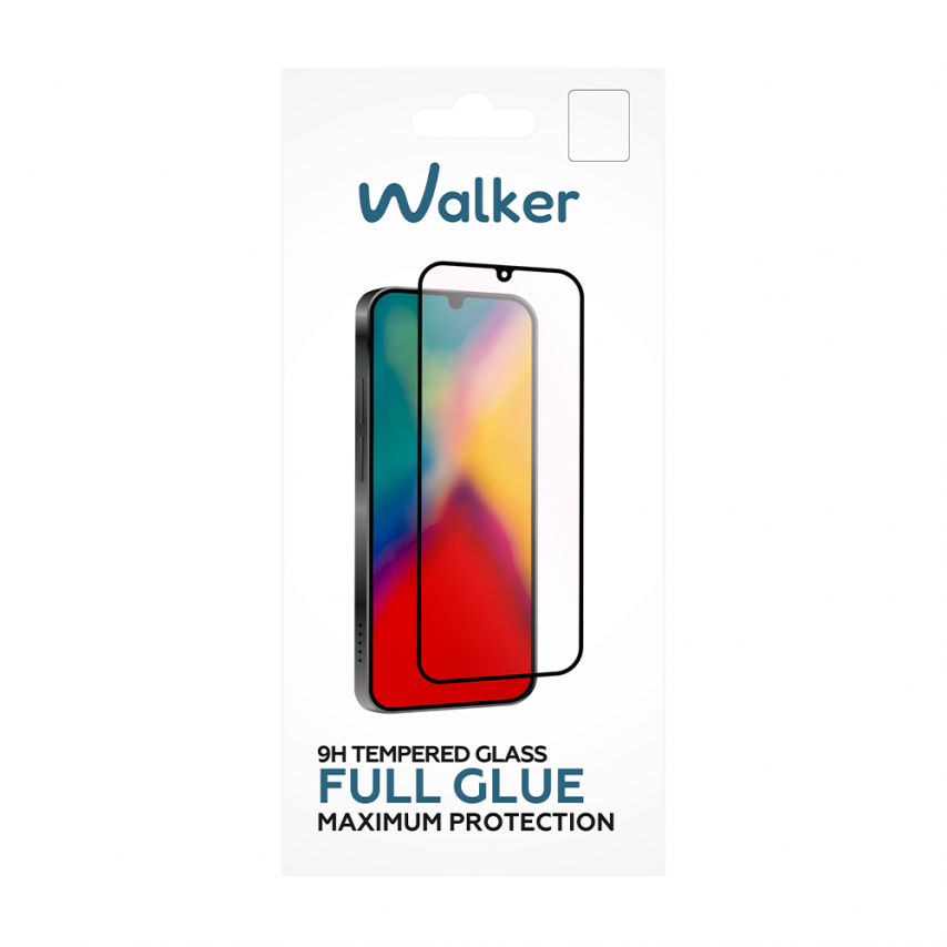 Schutzglas WALKER Full Glue für Xiaomi Redmi 15C 4G, Redmi 15C 5G (171.6*79.5)