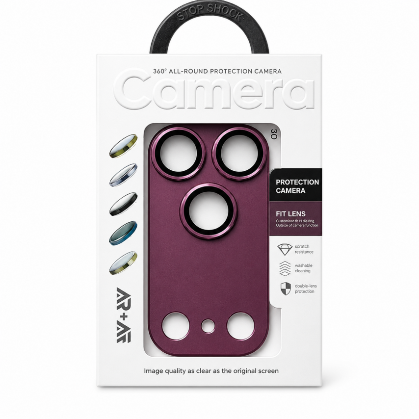 Kameraschutz für Apple iPhone 18 Pro wine red
