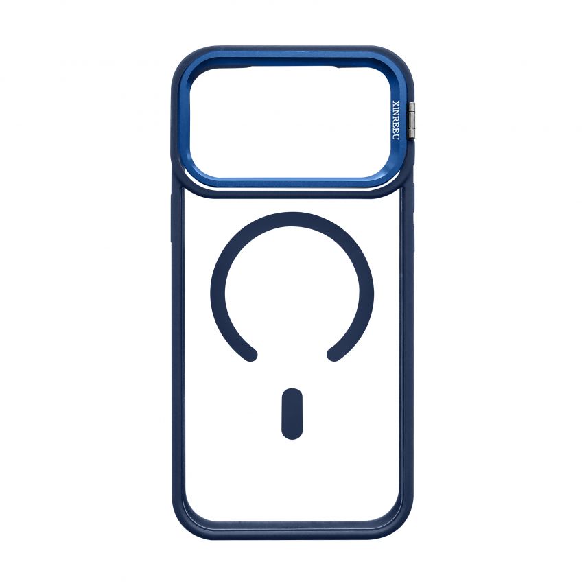 Hülle mit MagSafe für Apple iPhone 18 Pro Max mit Ständer und Kameraschutz dark blue (04)