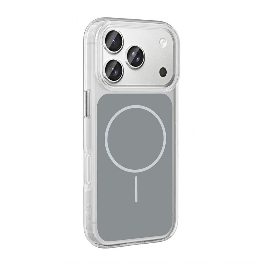 Hülle mit MagSafe für Apple iPhone 18 Pro clear/grey (01)