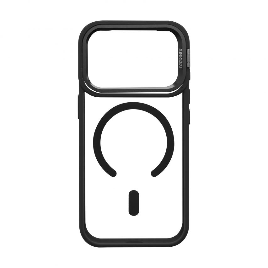 Hülle mit MagSafe für Apple iPhone 18 Pro mit Ständer und Kameraschutz black (03)