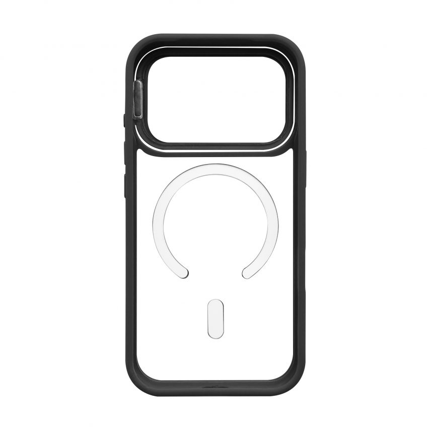 Hülle mit MagSafe für Apple iPhone 18 Pro mit Ständer und Kameraschutz black (03)