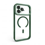 Hülle mit MagSafe für Apple iPhone 18 Pro Max mit Ständer und Kameraschutz green (01)