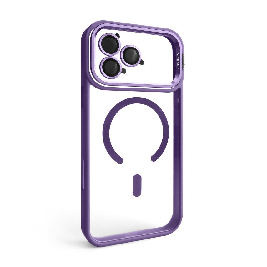 Hülle mit MagSafe für Apple iPhone 18 Pro Max mit Ständer und Kameraschutz violet (02)