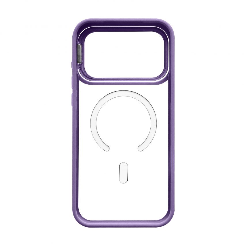 Hülle mit MagSafe für Apple iPhone 18 Pro Max mit Ständer und Kameraschutz violet (02)