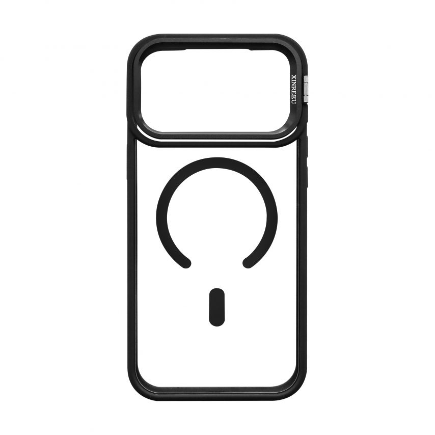 Hülle mit MagSafe für Apple iPhone 18 Pro Max mit Ständer und Kameraschutz black (03)