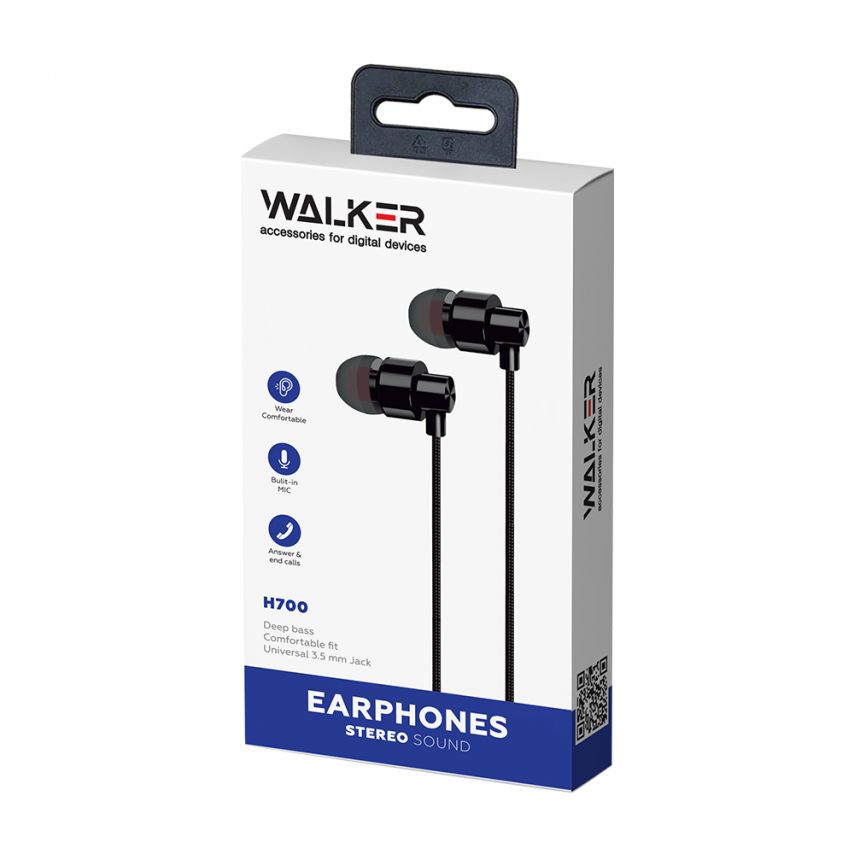 Earphones WALKER H700 black
