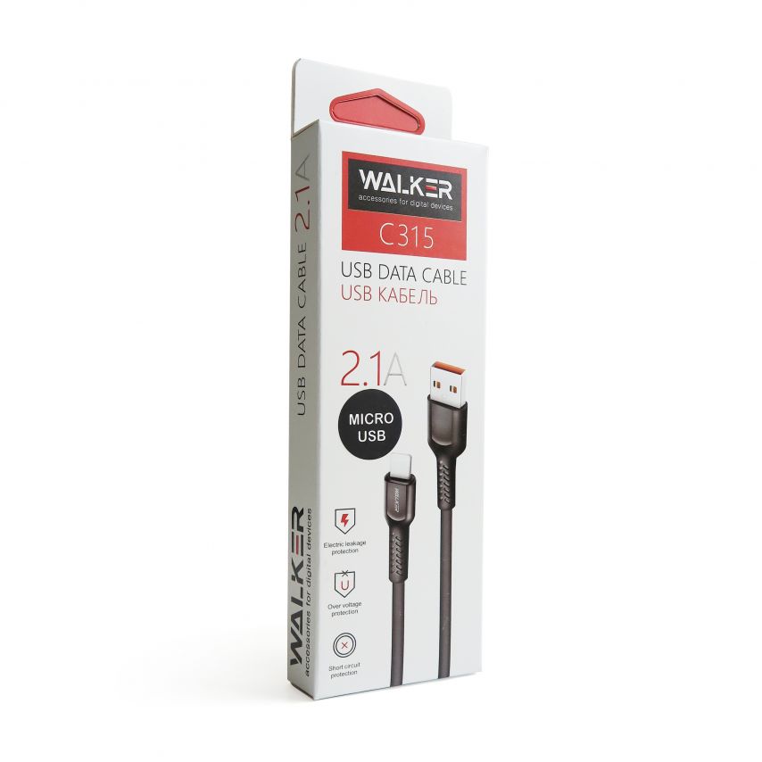 USB-Kabel WALKER C315 Micro schwarz