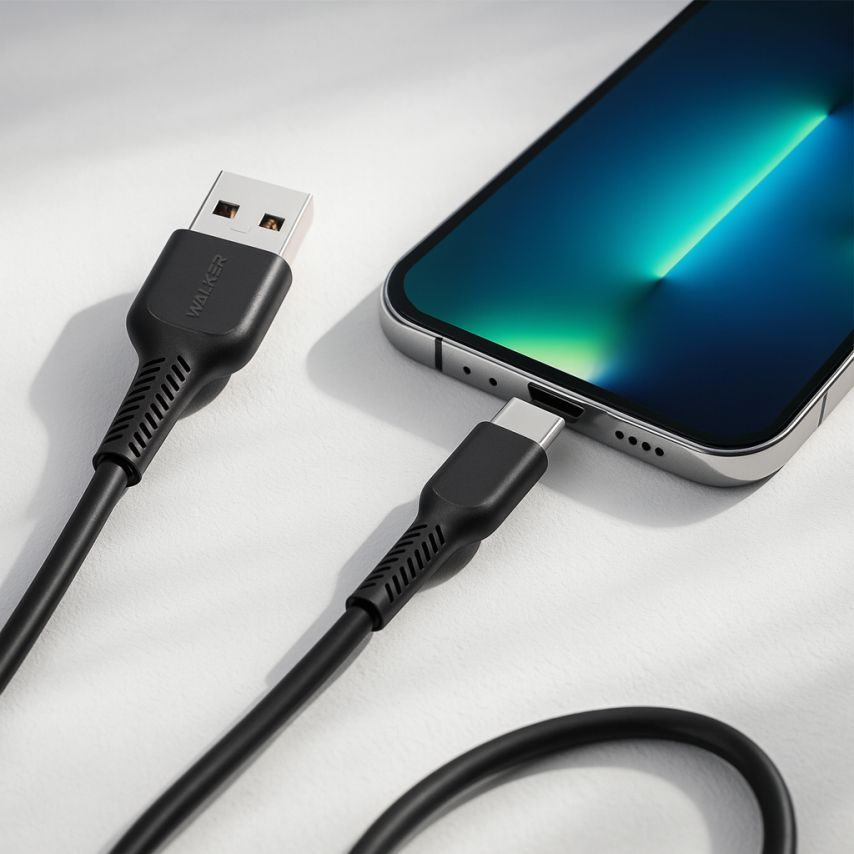 USB cable WALKER C315 Type-C black