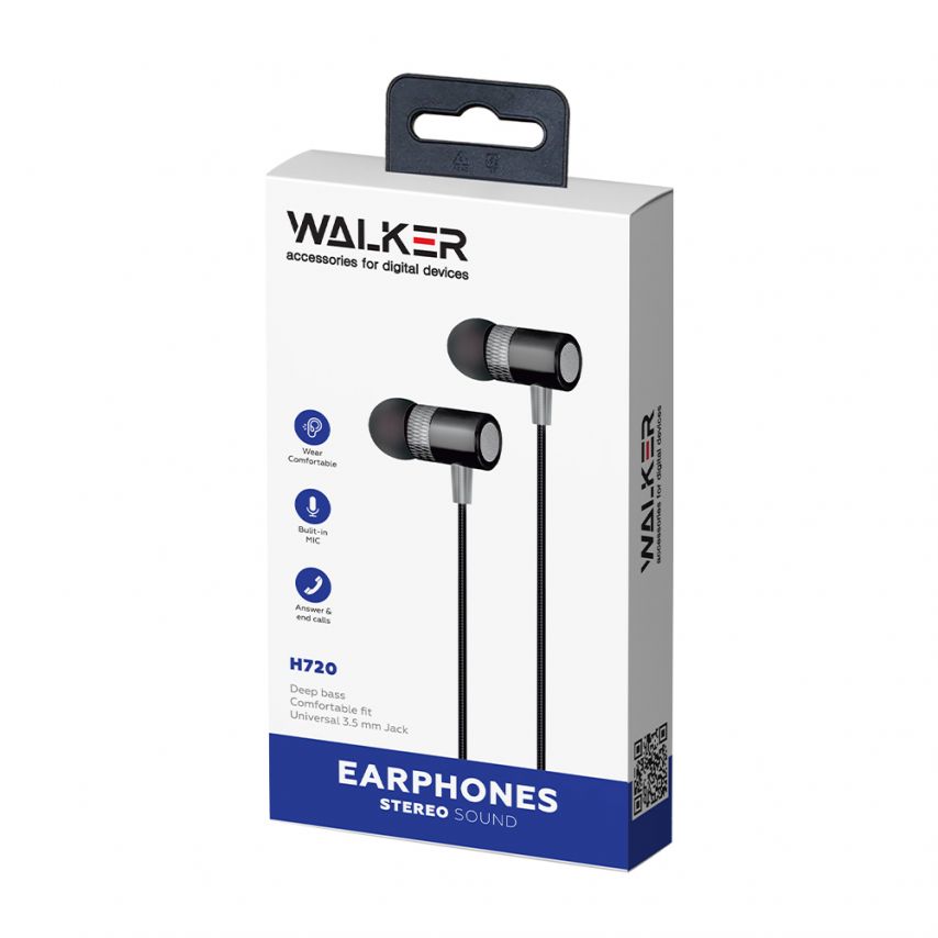 Earphones WALKER H720 black