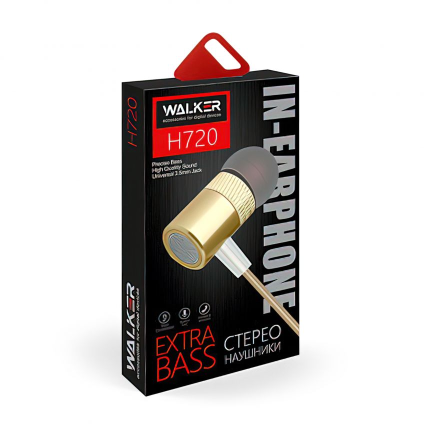 Earphones WALKER H720 gold