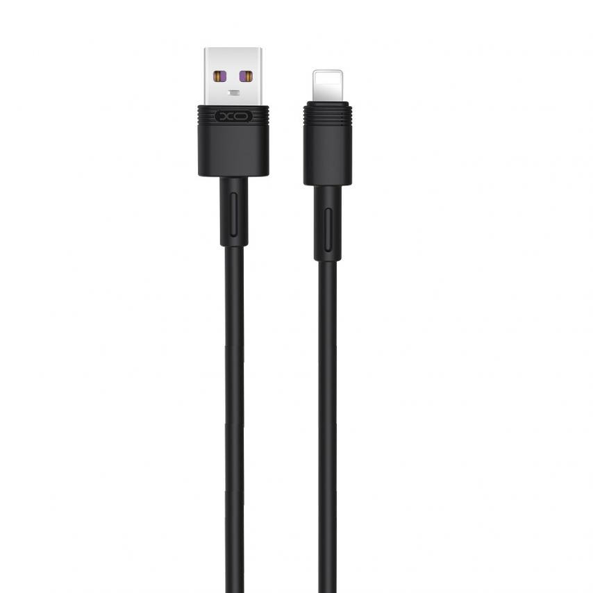 USB cable XO NB-Q166 Lightning Quick Charge 5A black