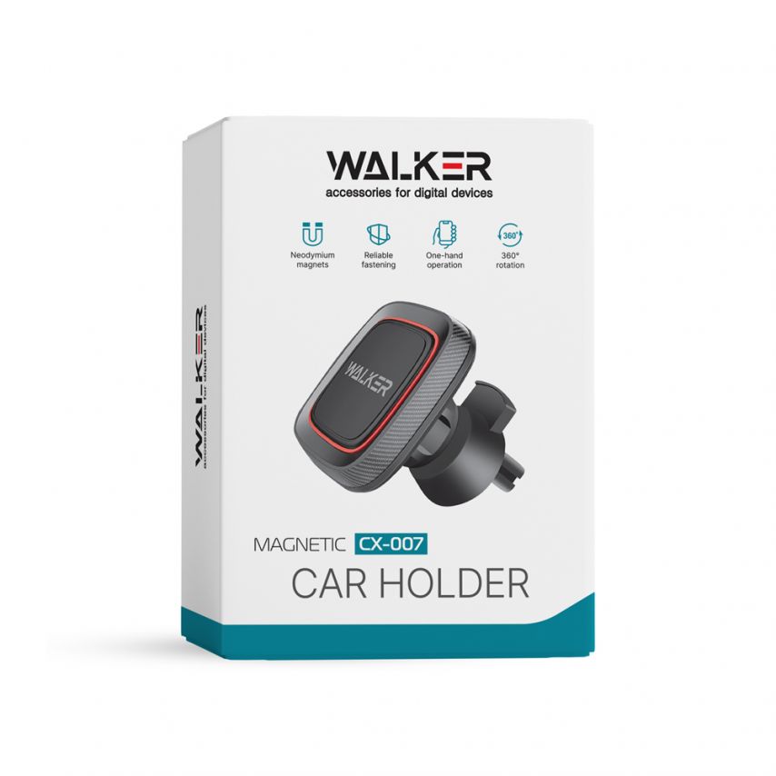 Magnetic Car Holder WALKER CX-007 black