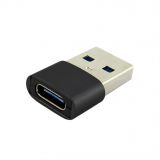 Adapter WALKER Type-C - USB (zum Aufladen mit Standardblock) schwarz