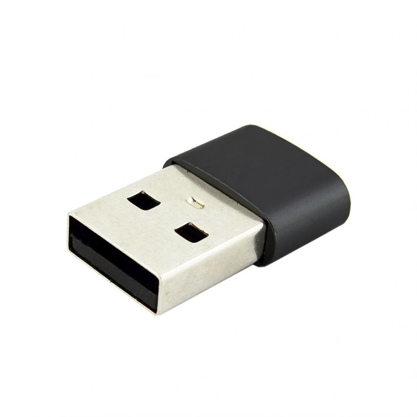 Adapter WALKER Type-C - USB (zum Aufladen mit Standardblock) schwarz