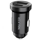 Car Charger (Adapter) WALKER WCR-25 PD_3A / QC3.0_3A / 36W black - Buy for 5.59 € in Germany