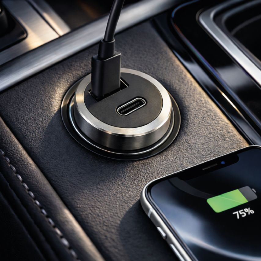 Autoladegerät (Adapter) WALKER WCR-25 PD_3A / QC3.0_3A / 36W grau