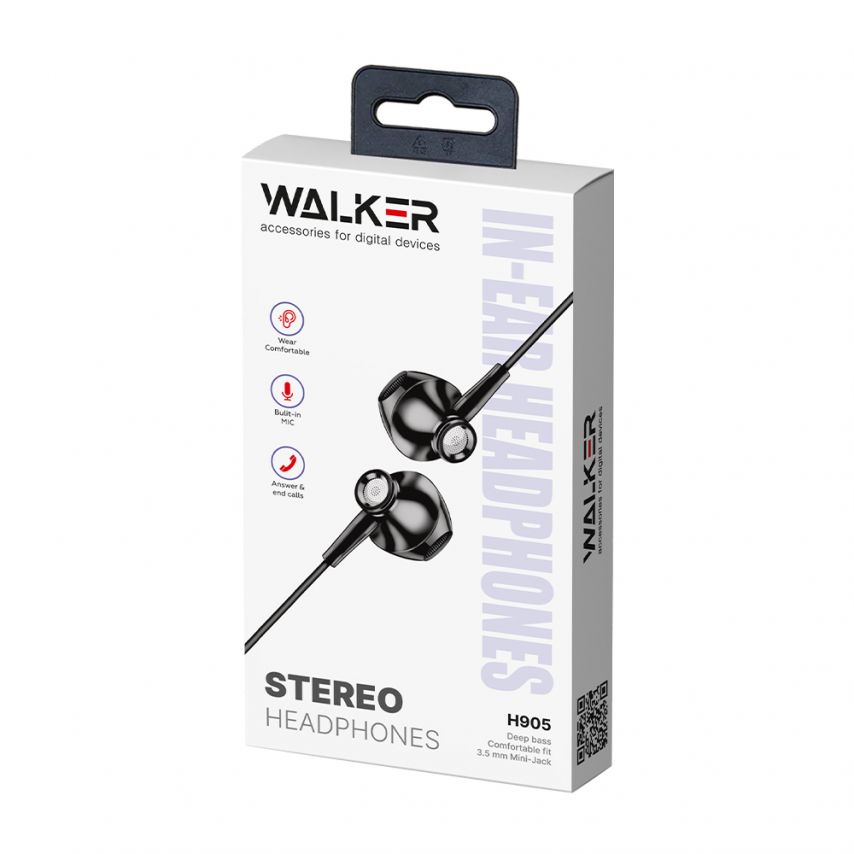 Earphones WALKER H905 black