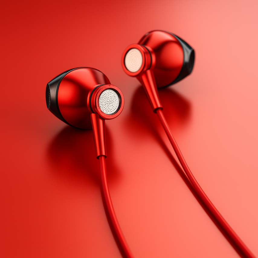 Earphones WALKER H905 red