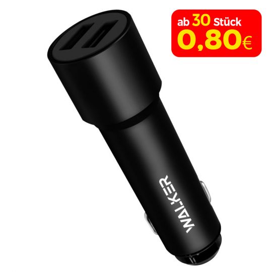 Autoladegerät (Adapter) WALKER WCR-22 2USB 1.0A / 2.4A schwarz - Kaufen Sie für 3.25 € in Deutschland
