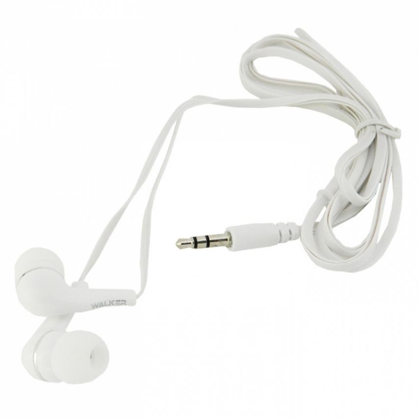 Earphones WALKER H110 white (tech.pack)