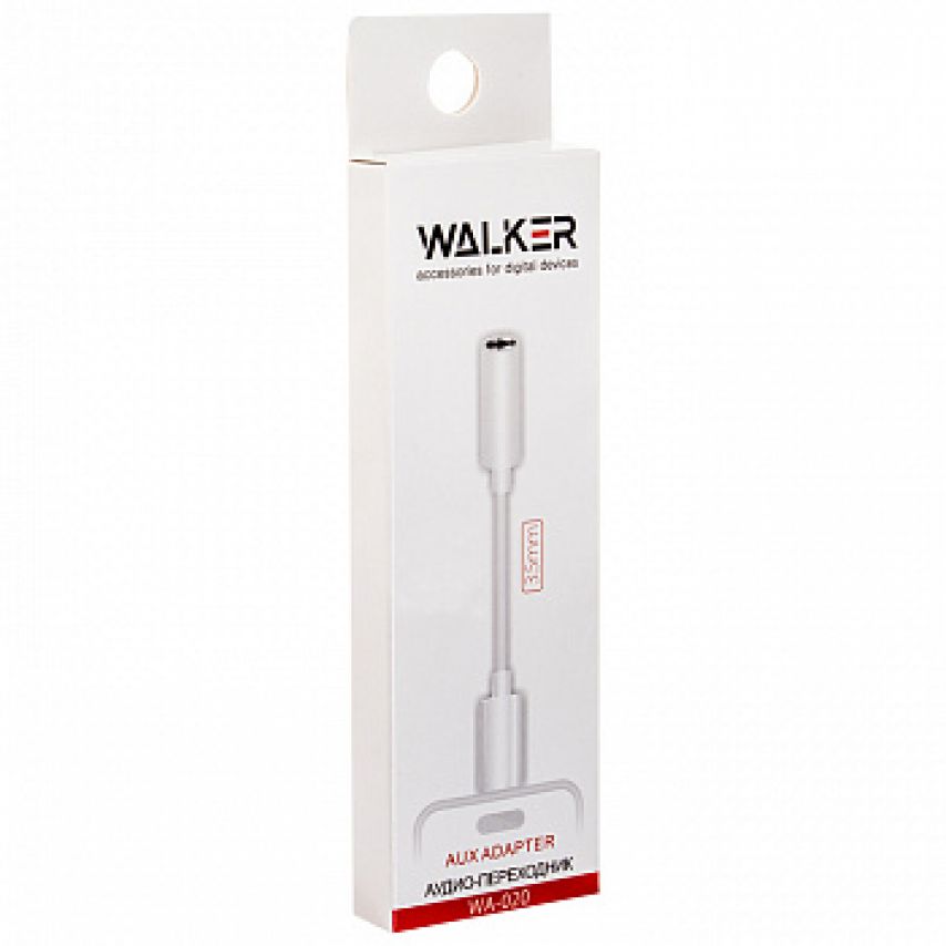 Audio-Adapter WALKER WA-020 Type-C - AUX 3.5mm weiß