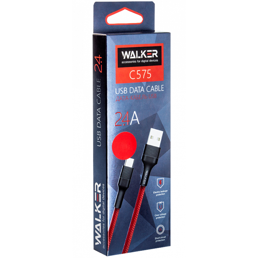 USB cable WALKER C575 Type-C black