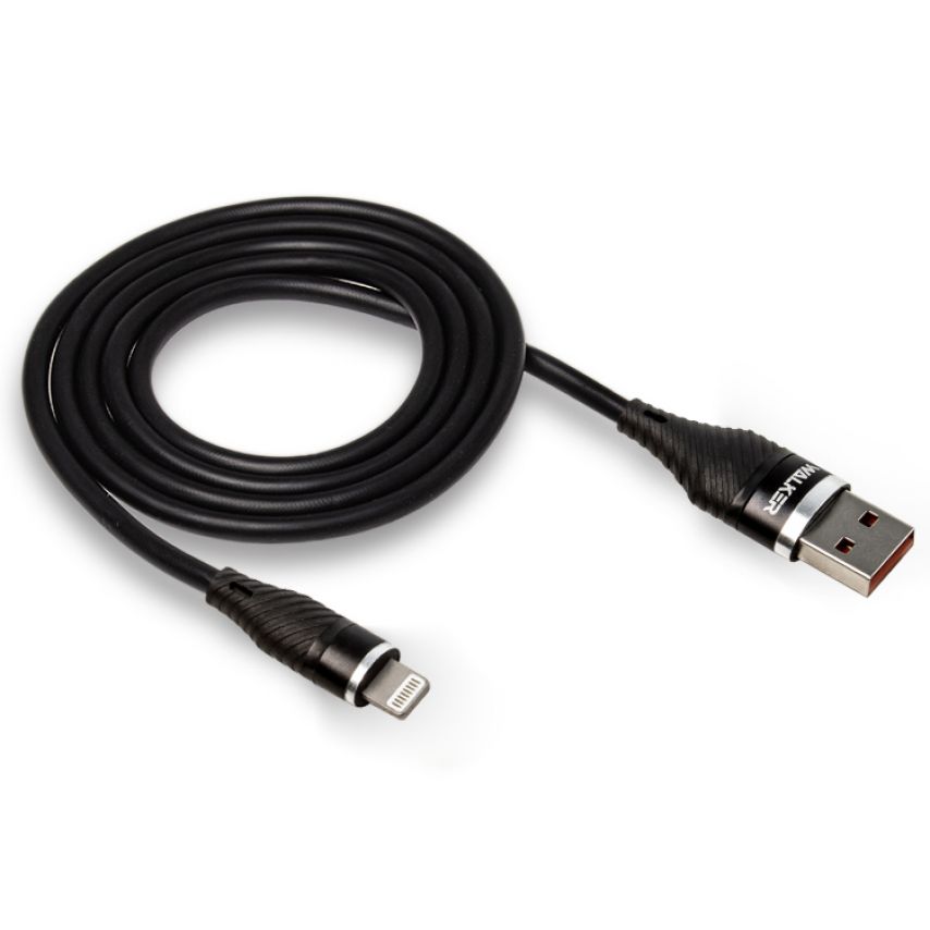 USB-Kabel WALKER C735 Lightning 2m schwarz