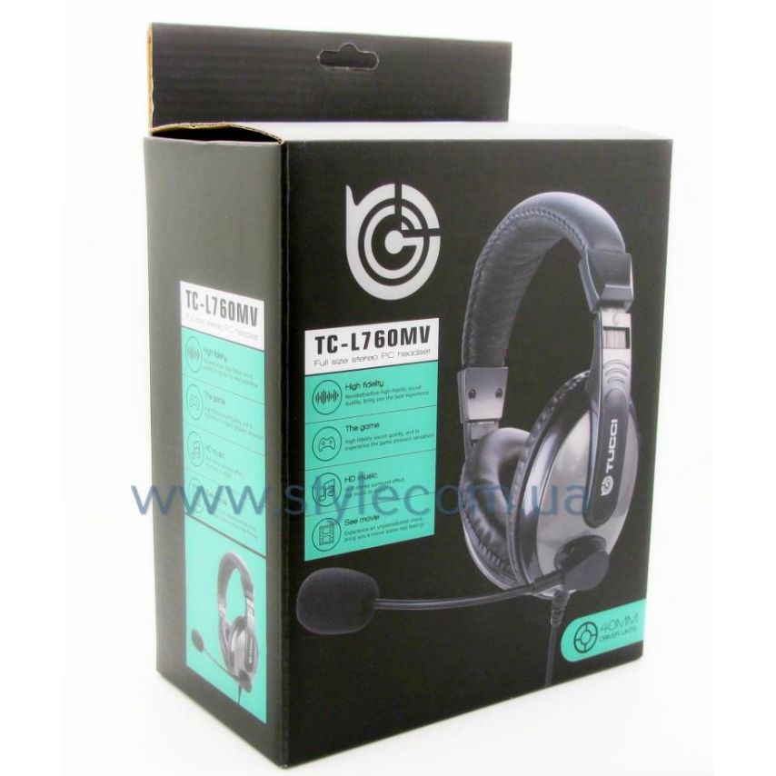 Headphones for PC TC-L760MV black/grey